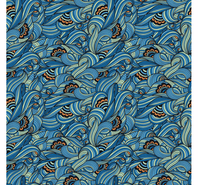 Rollo für küche mit paisley blumenmuster - TenStickers
