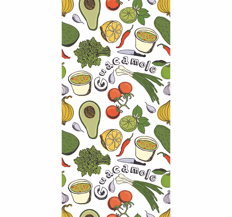 Rollo für küche mit dekorativem mexikanischen obst - TenStickers