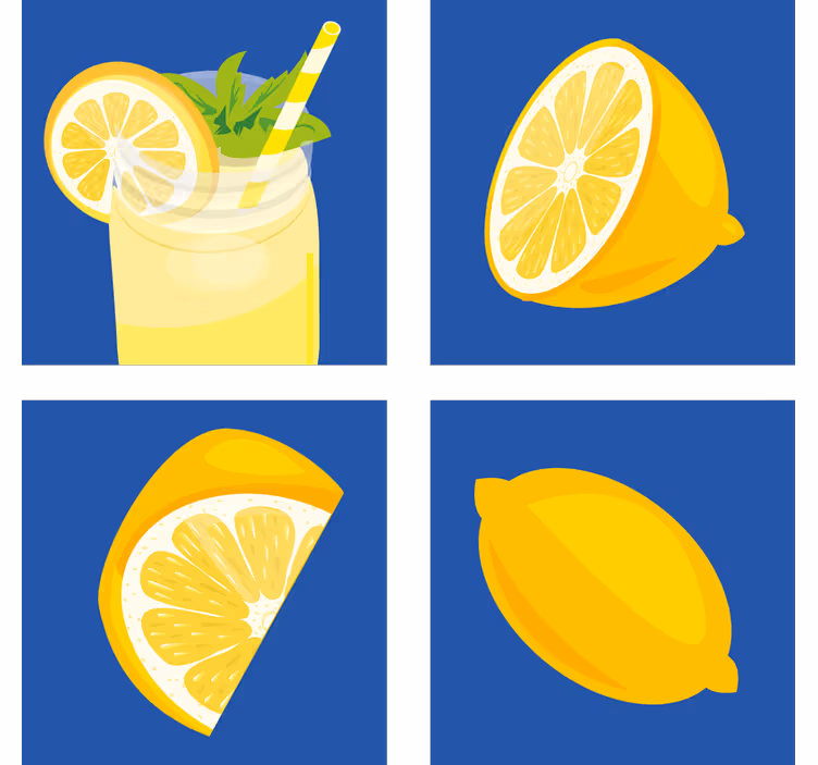 Rollo für küche zitrone saft fliesen - TenStickers