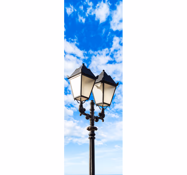 Rollo für küche laterne und wolken - TenStickers