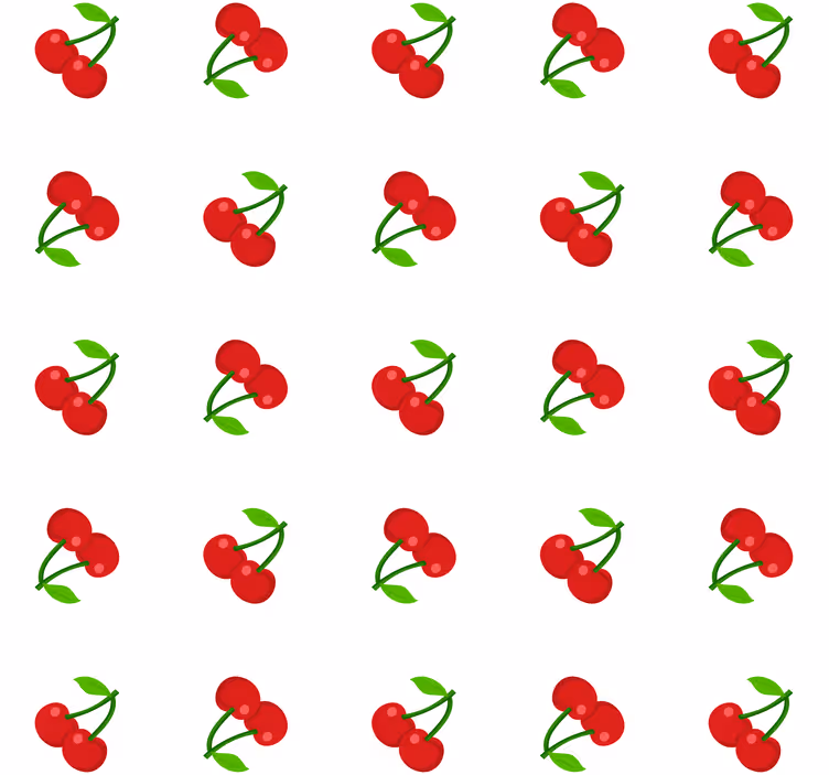 Rollo für küche kirschen konfetti - TenStickers