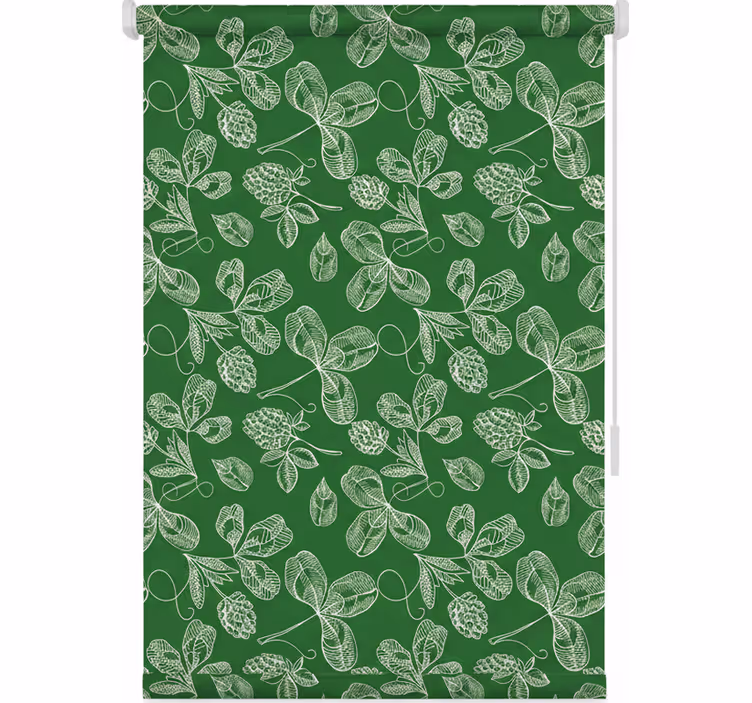 Rollo für küche mit grünem magnolienzweig-muster - TenStickers