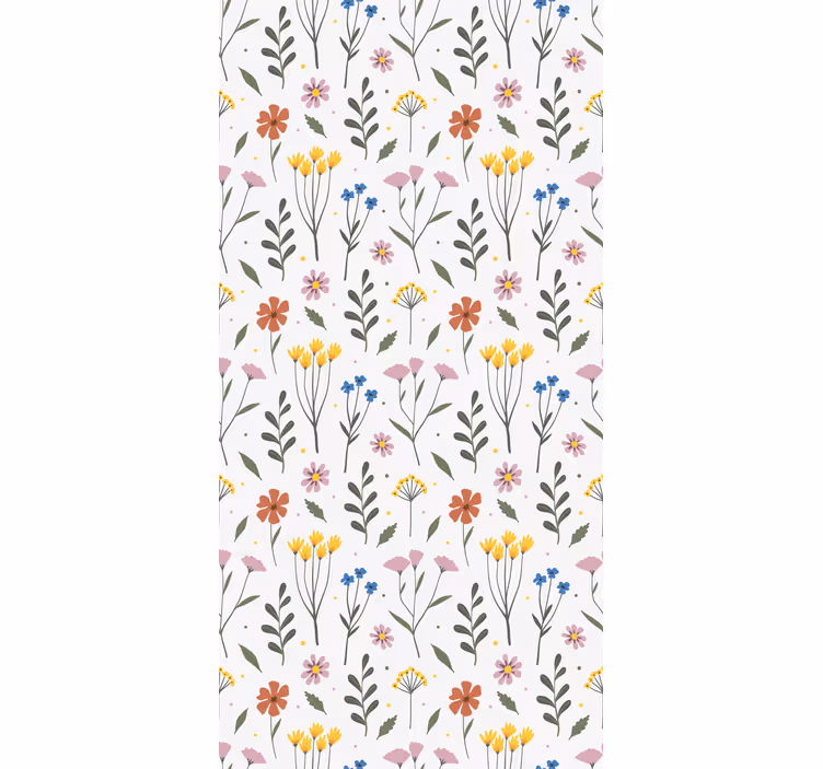 Rollo für küche mit buntem blumenmuster - TenStickers