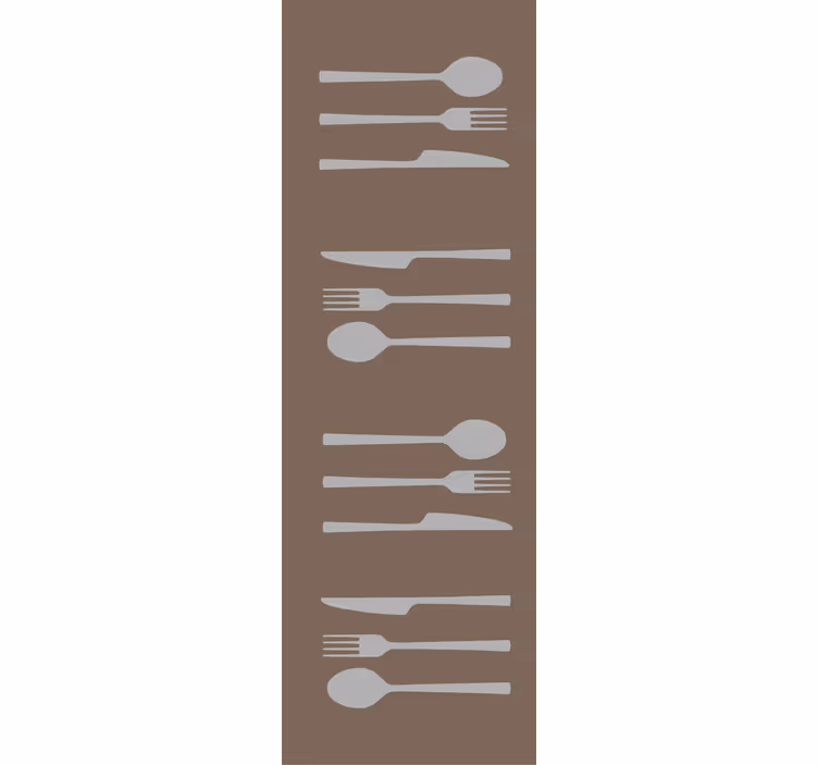 Rollo für küche mit gabel messer und löffel - TenStickers