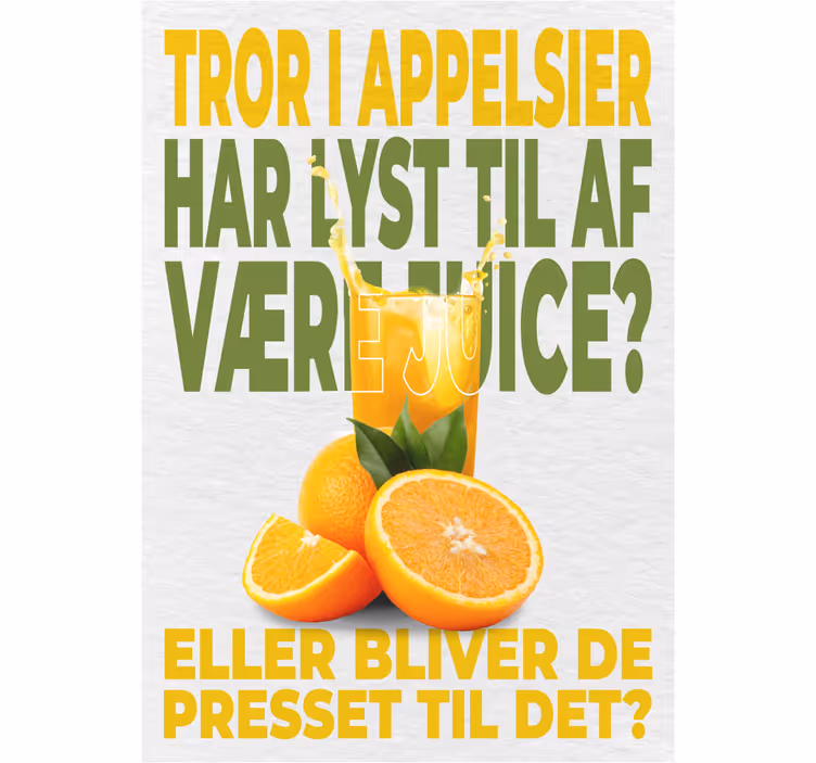 Rollo für küche orangen wollen saft werden - TenStickers