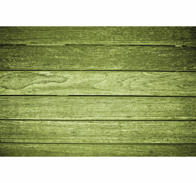 Rollo fenster grün mit grünem holztextil platzdeckchen - TenStickers