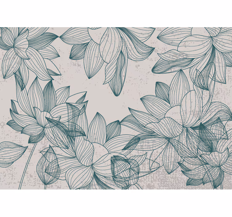 Rollo fenster schlafzimmer mit blumensilhouetten - TenStickers