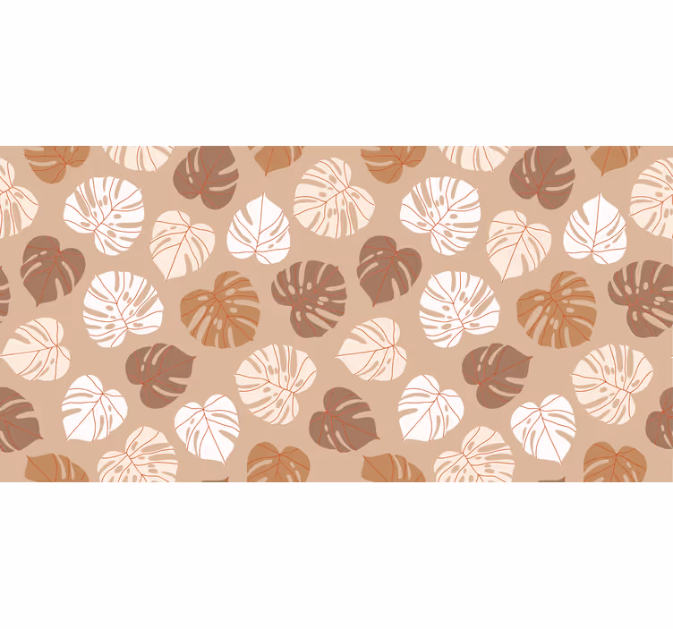 Rollo fenster schlafzimmer beige tropische pflanzen - TenStickers