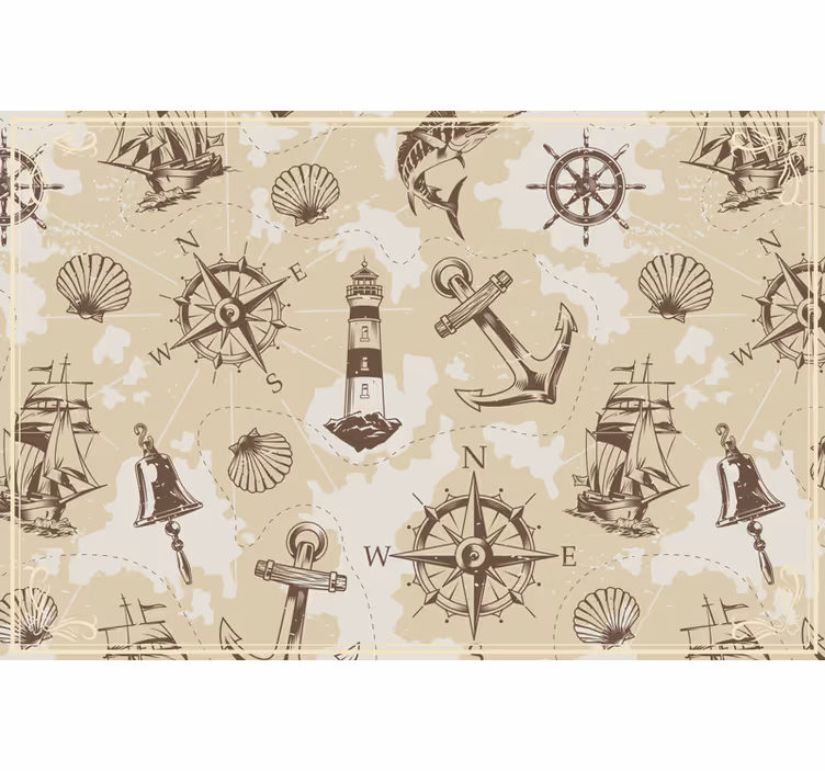 Rollo fenster schlafzimmer mit maritimen motiven - TenStickers