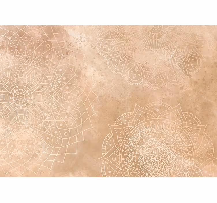 Rollo wohnzimmer mit vintage mandalas - TenStickers