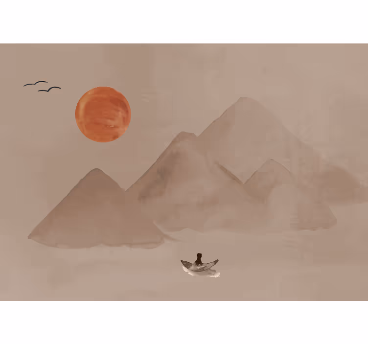 Rollo wohnzimmer japanische atmosphäre - TenStickers