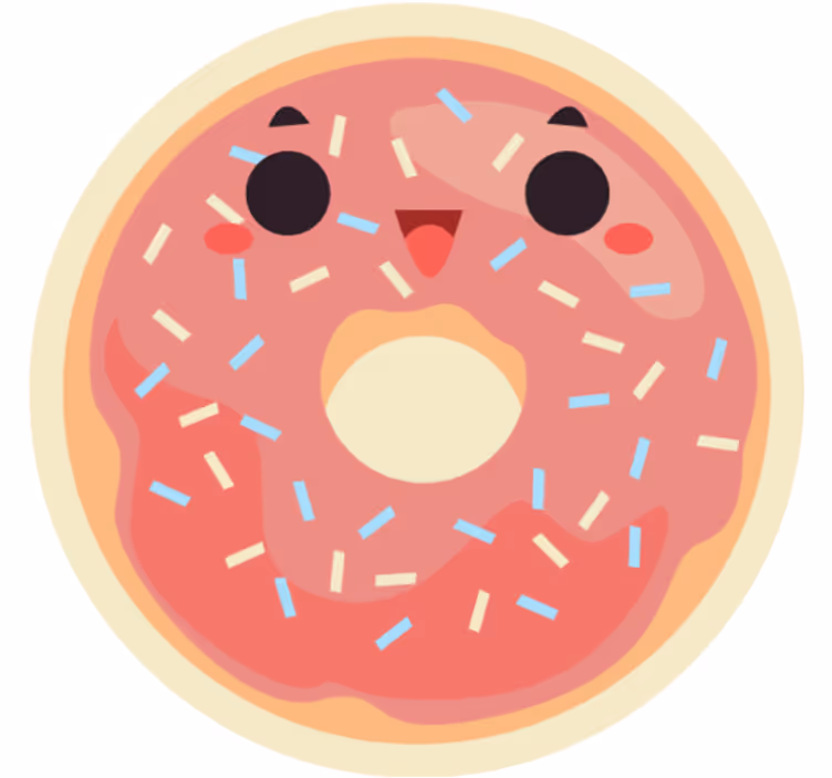 Rollo fenster kinderzimmer mit anime donuts - TenStickers