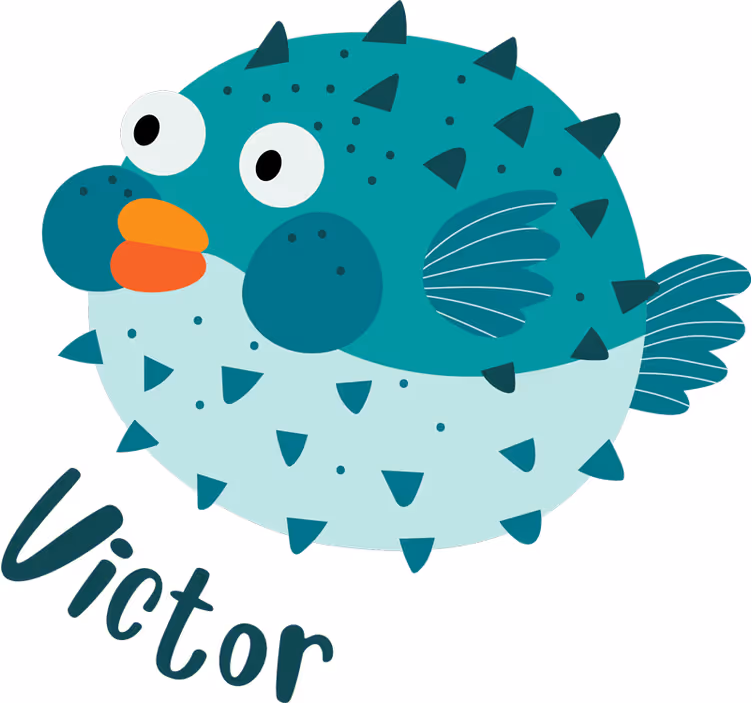 Rollo fenster kinderzimmer mit ballonfisch design - TenStickers