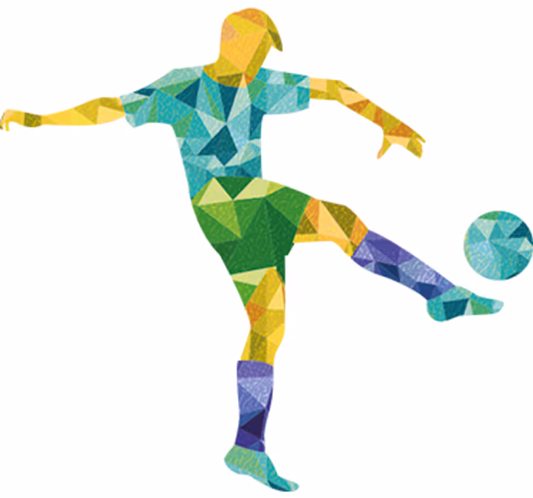 Rollo fenster jugendzimmer geometrisches fußballmotiv - TenStickers
