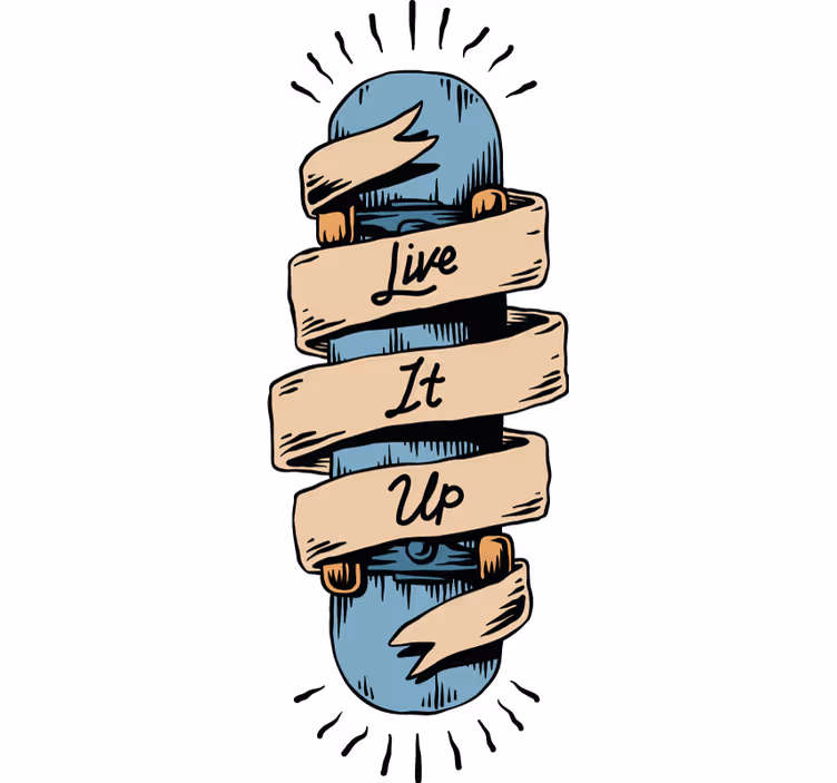 Rollo fenster jugendzimmer skateboard design - TenStickers