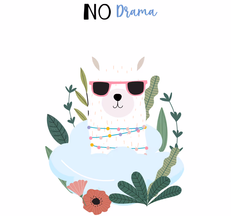 Rollo fenster jugendzimmer lamas ohne drama - TenStickers