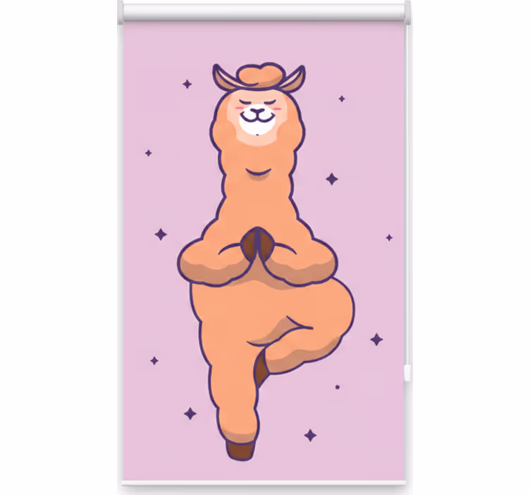 Rollo fenster jugendzimmer fitness lama - TenStickers