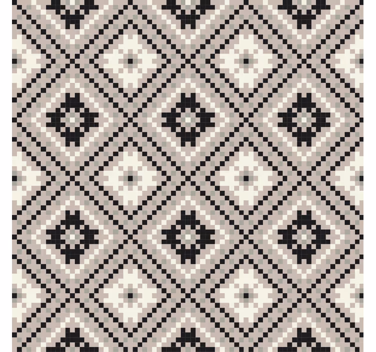 Rollo fenster beige im beige rautendesign nordisch - TenStickers