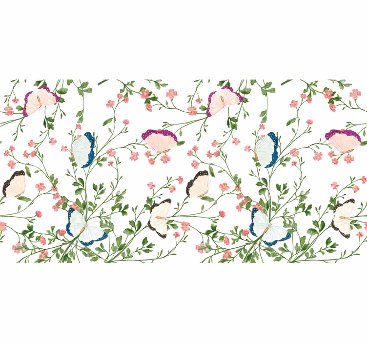 Rollo fenster weiß im fantasievollen aquarelldesign - TenStickers