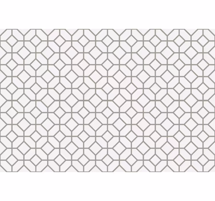 Rollo fenster weiß mit quadratischem hamptons-muster - TenStickers