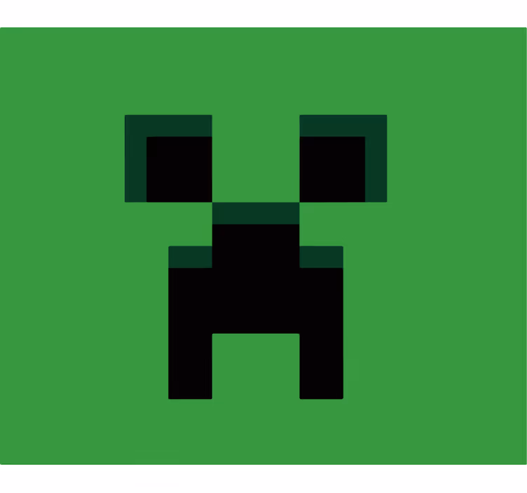 Rollo fenster gamer minecraft grün - TenStickers