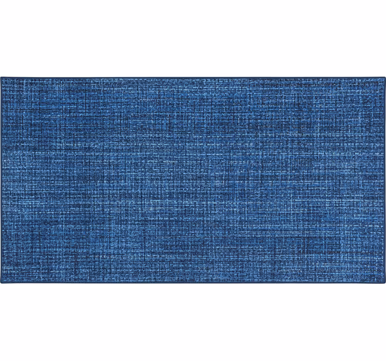 Rollo fenster mit muster in blauer stoffoptik - TenStickers