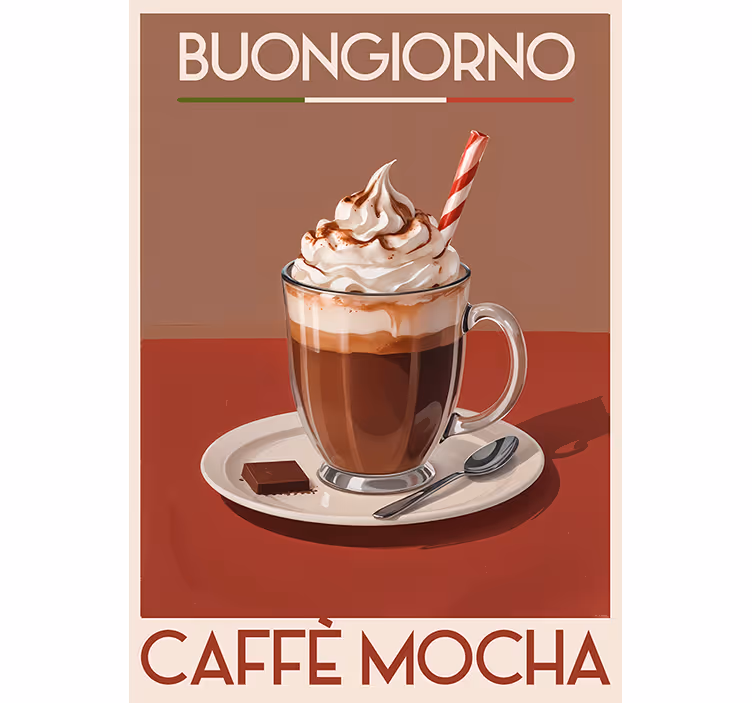 Rollo fenster vintage in mocha kaffee farbton - TenStickers