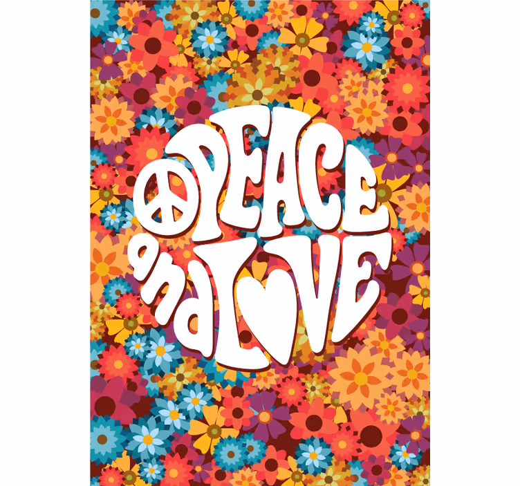 Rollo fenster spruch frieden und liebe - TenStickers