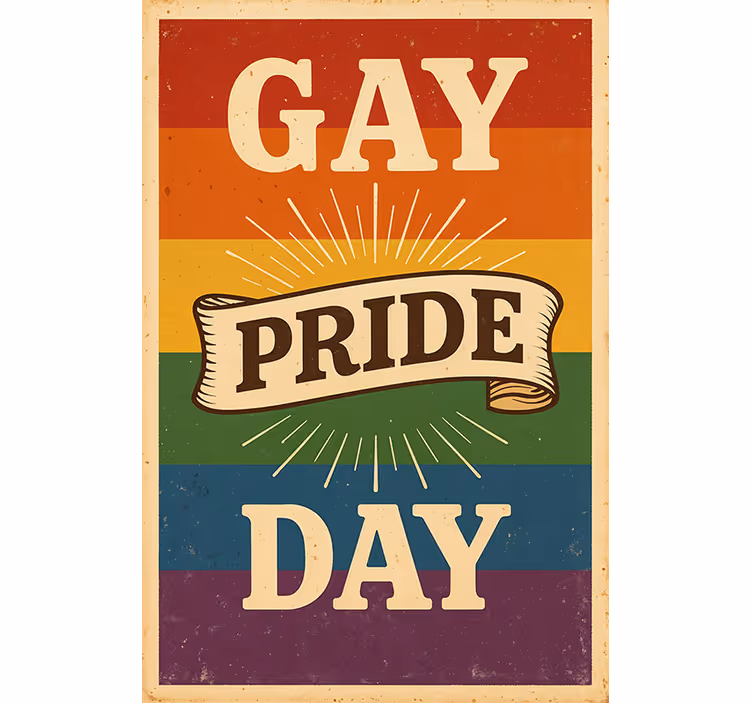 Rollo fenster spruch zur feier des gay pride day - TenStickers