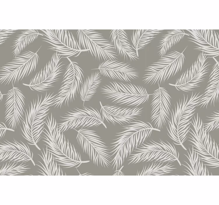Rollo fenster grau tropical beige hamptons muster - TenStickers