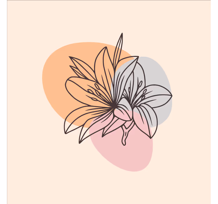 Rollo fenster home office mit niedlichem blumenmotiv - TenStickers