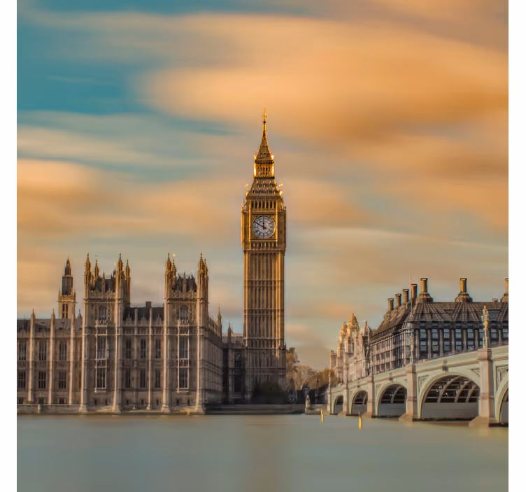 Rollo fenster home office mit moderner big ben fotografie - TenStickers