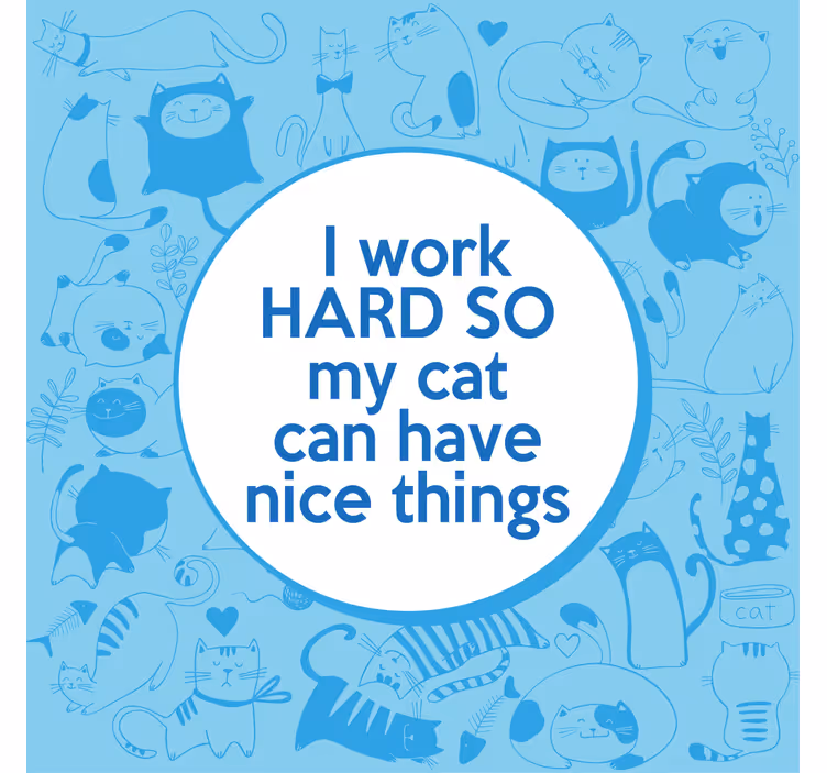 Rollo fenster home office mit motivierendem haustier-zitat - TenStickers