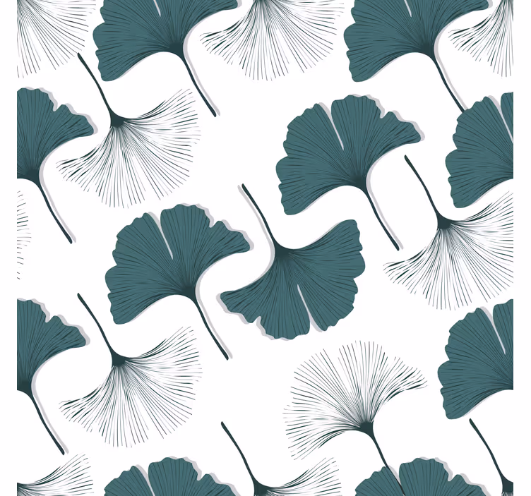 Rollo fenster home office ginkgo blätter muster - TenStickers
