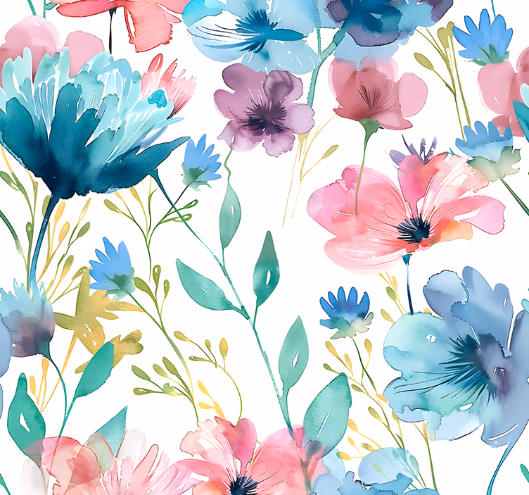 Rollo fenster blumen wildblumen im sommer - TenStickers