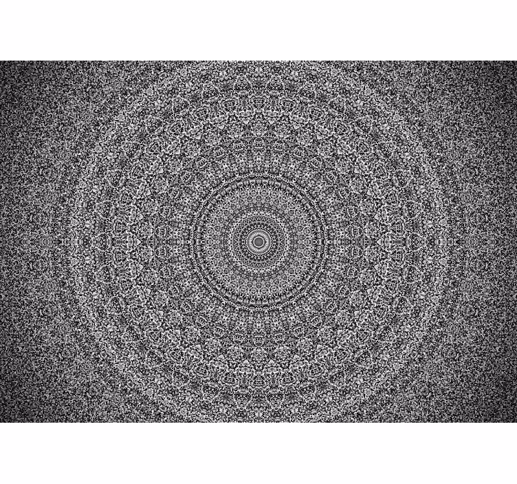 Rollo fenster zen graustufen mandala - TenStickers
