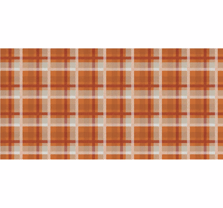 Rollo fenster orange herbstkaros - TenStickers