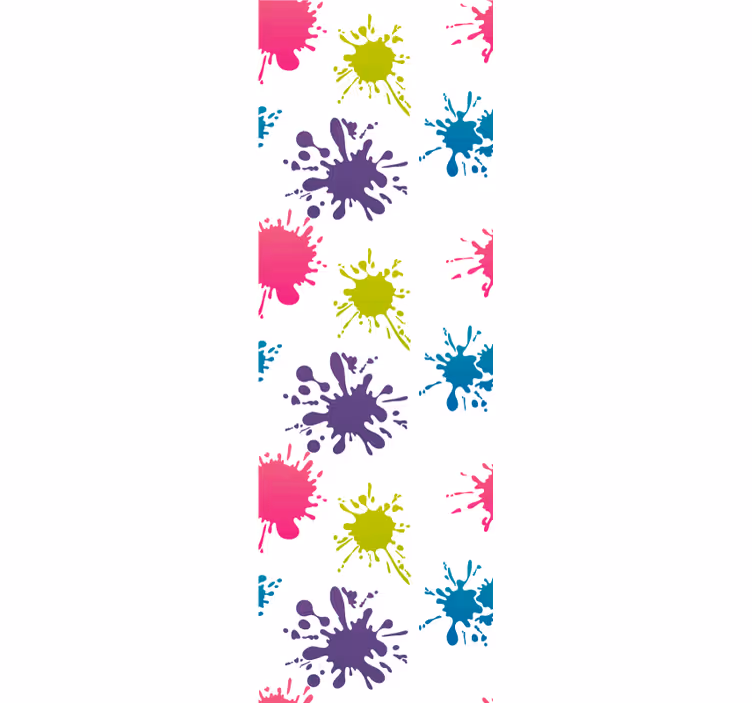 Rollo fenster jugendzimmer farbenfroher spritzer - TenStickers