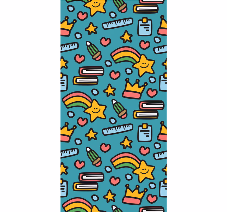Rollo fenster jugendzimmer mit kawaii kinderdesign - TenStickers