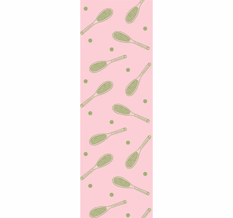 Rollo fenster jugendzimmer nahtloses tennisschlägerdesign - TenStickers