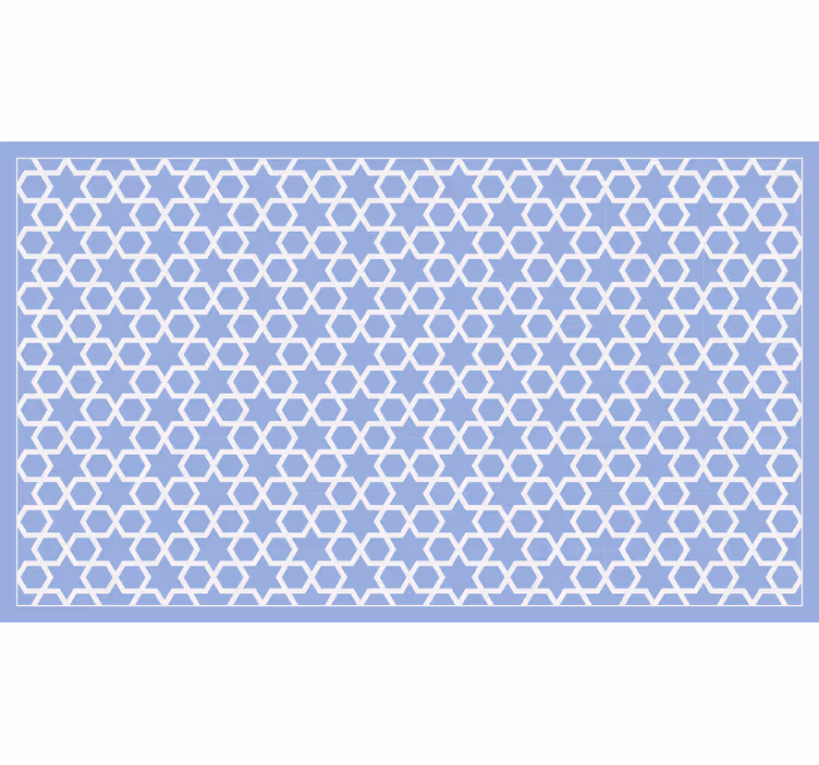Rollo fenster badezimmer hellblaues arabisches muster - TenStickers