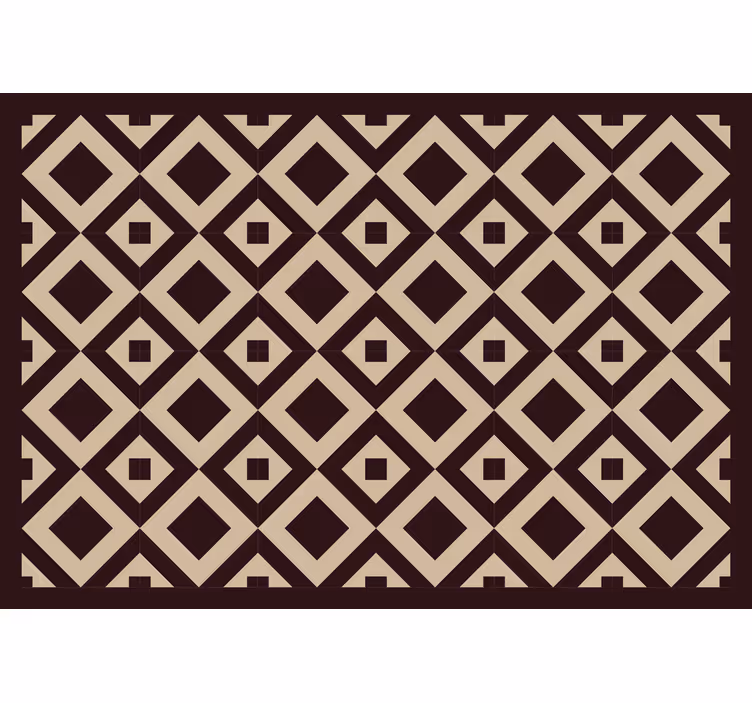 Rollo fenster badezimmer vintage beige kariert - TenStickers
