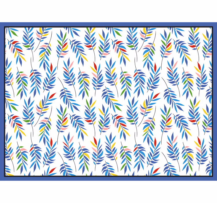 Rollo fenster badezimmer mit buntem mosaikblatt-muster - TenStickers