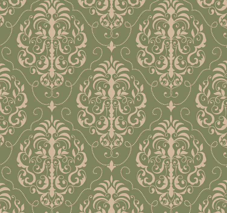 Rollo fenster klassisch blumenmuster tapete - TenStickers