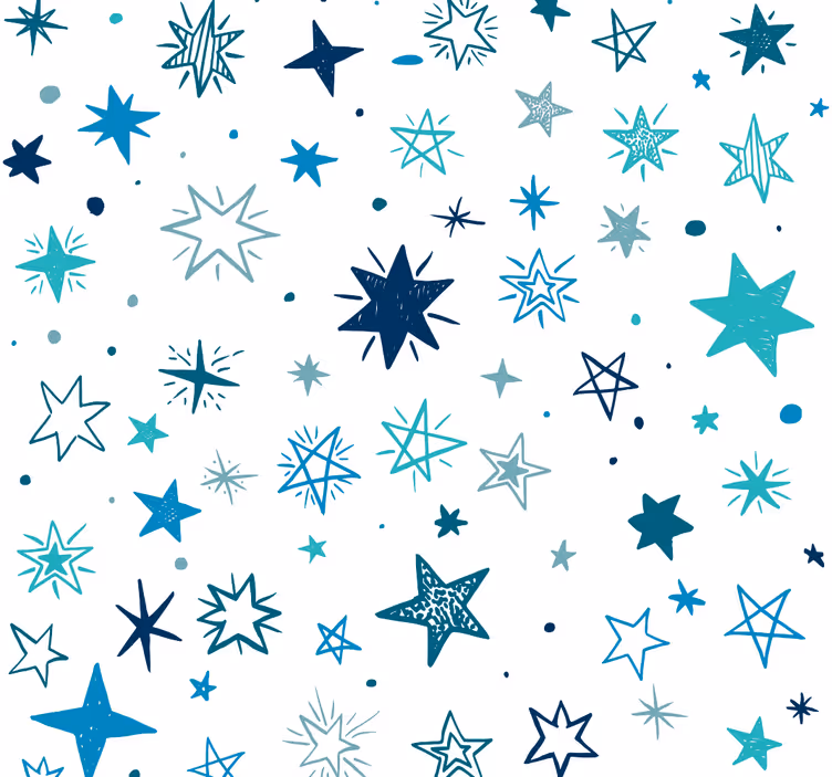 Rollo fenster baby mit geometrischem sternenmuster - TenStickers