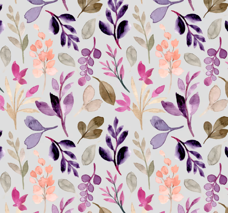 Rollo fenster baby in sanften floralen farben - TenStickers