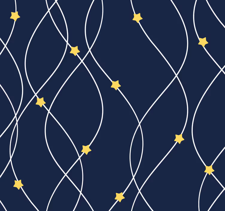 Rollo fenster baby gelbe sterne auf blauem hintergrund - TenStickers
