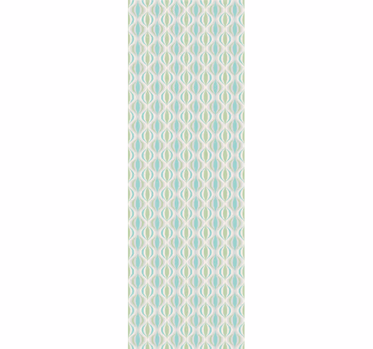 Rollo fenster flur in hellen farben 70er muster - TenStickers