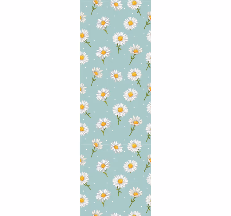 Rollo fenster flur mit gänseblümchen-muster - TenStickers