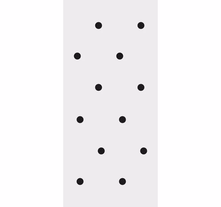 Rollo fenster flur mit schwarzen punkten im nordic stil - TenStickers